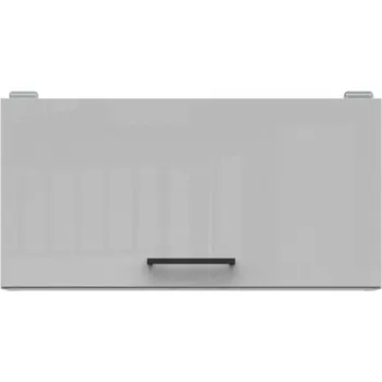 Kuchyňská linka JAMISON, skříňka nad digestoř 60 cm, bílá/světle šedý lesk + vyzvednutí ZDARMA