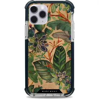 Pouzdro na mobilní telefon Odolný obal Mobiwear MagSafe Elite Bumper - Apple iPhone 11 Pro - D013D Sukulenty (Odolný kryt, pouzdro, obal Mobiwear Elite Bumper na mobil Apple iPhone 11 Pro - D013D Sukulenty, materiál Plast + TPU silikon + kov - zesílená ochrana telefonu, podpora)