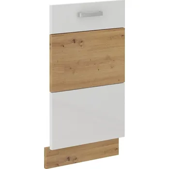 Kuchyňská linka MEADOW, dvířka na myčku ZM 713x446, dvířka: bílý lesk, dub artisan + vyzvednutí ZDARMA