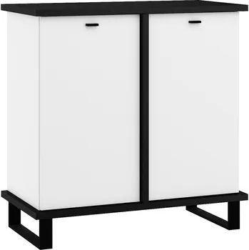Komoda Komoda ORSOLA 2D, černá/bílá + vyzvednutí ZDARMA