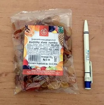 Sušené ovoce Rozinky Jumbo zlaté 150g