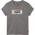 vans Dětské triko girls check tangle baby tee grey heather