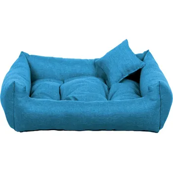 Pelíšek pro psa SAWANA obdélníkový pelech pro psa, modrý - 65 cm x 55 cm