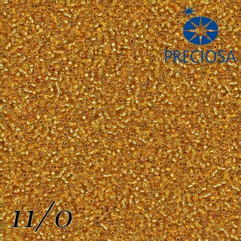 Korálek Korálky Preciosa Round 11/0. Barva 11132 Topasová. Balení 25g