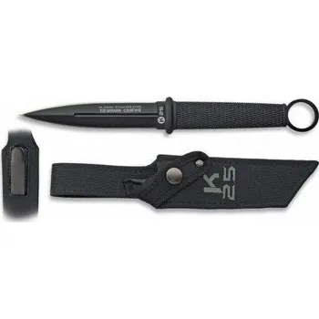 Bojový nůž Nůž K25 31892 dýka ČERNÝ