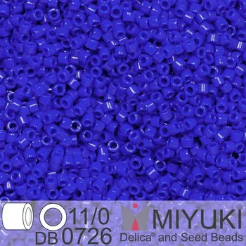 Korálek Korálky Miyuki Delica 11/0. Barva Opaque Cobalt DB0726. Balení 5g