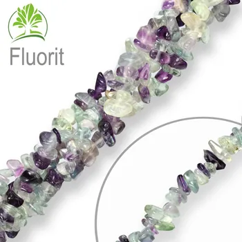 Materiál na výrobu šperku Návlek z tromlovaných kamenů balení 10g FLUORIT