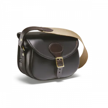 Příslušenství pro sportovní střelbu Croots Byland kožená nábojová taška na 75 nábojů - Dark Havana