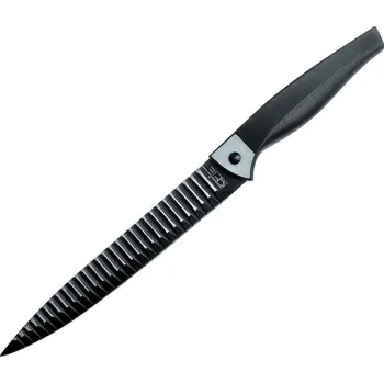 Kuchyňský nůž kuchyňský nůž, černý, 33cm, nerezová ocel (nůž z nerezové oceli potažený černým materiálem)