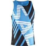Běžecké tílko SALMING Run Team Race Singlet - Black/Cyan Velikost textilu: XS