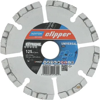 Řezný kotouč NORTON-CLIPPER Frézovací kotouč 125x22.23mm Norton Clipper EXTREME UNIVERSAL TP-Z