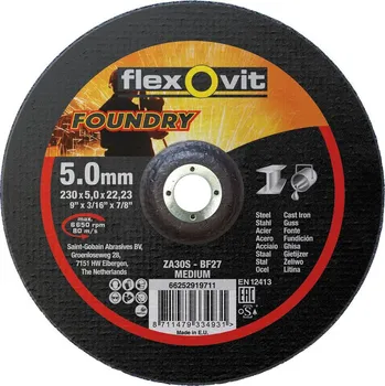 úhlová bruska NORTON-CLIPPER Broušení Kotouč pro litina 230x5x22.23mm pro Úhlová bruska Flexovit FOUNDRY
