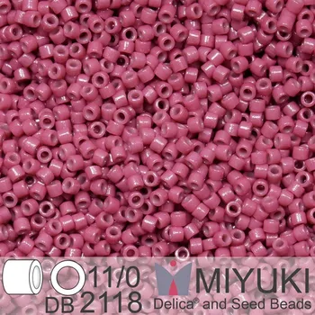 Korálek Korálky Miyuki Delica 11/0. Barva Duracoat Dyed Opaque Pansy DB2118. Balení 5g.