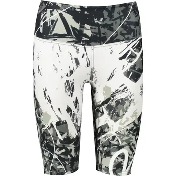 Dámské kalhoty Dámské legíny nad kolena premium ALTISPORT VOJ/ALW018LEG02 ČERNOBÍLÁ XXL