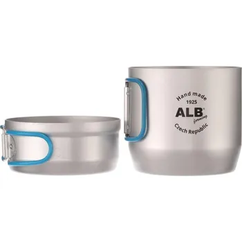 Kempingové nádobí ALB forming Hliníková sada nádobí MATTERHORN pro 1 osobu, elox