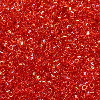 Korálek Korálky Miyuki Delica 11/0. Barva Inside Dyed Scarlet DB2374. Balení 5g.