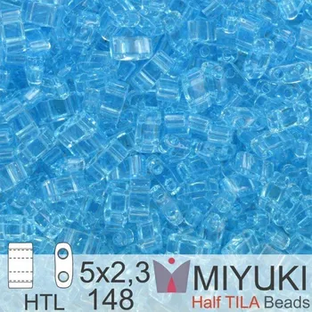 Korálek Korálky Miyuki Half Tila. Barva Tr Aqua HTL 148 Balení 3g