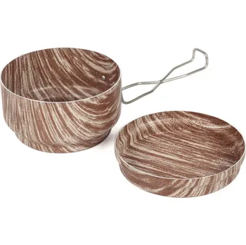 Kempingové nádobí ALB forming Hliníkový ešus WOOD, 2-dílný