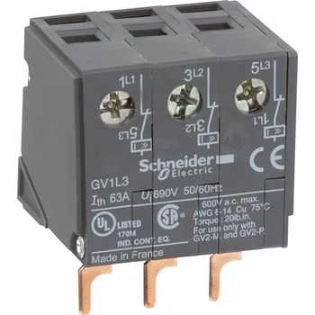 Jistič SCHNEIDER ELECTRIC SCHNEIDER Omezovač GV1-L3 proudu GV1L3