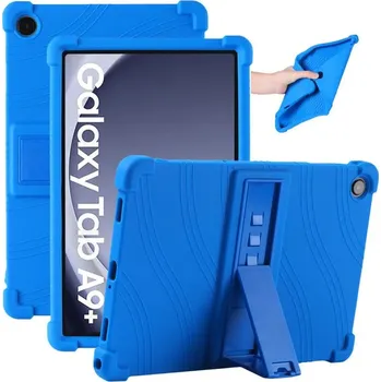 Pouzdro na tablet Barevný Silikonový Obal Pro Samsung Galaxy Tab A9+ – Styl A Ochrana Barva: Oranžová