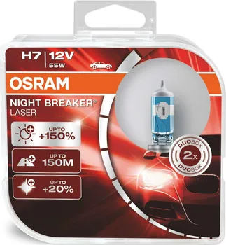 Autožárovka OSRAM Nightbreaker Laser Duo-box 64210NL-HCB H7 12V 55W
