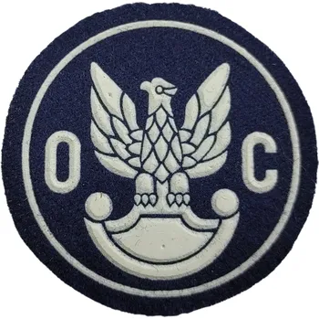 Nášivka ARMÁDNÍ ORIGINÁL POLSKO Nášivka civilní obrany orel OC Obrona Cywilna Polsko originál