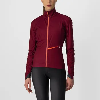 Cyklistická bunda Castelli Go W Jacket XS vínová - 10 % pro přihlášené BFEXTRA10