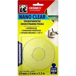 Transparentní oboustranná páska NANO CLEAR - BLISTR