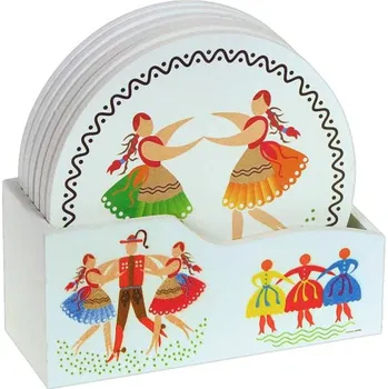 Sklenice Podložky pod sklenice Slovensko, Pieniny, 6ks (Slovenský suvenýr, 6 podložek v balení)