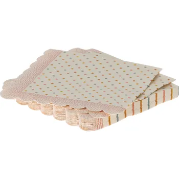 plyšák Maileg Papírové ubrousky Rose Dots Maileg Napkin Rose Dots