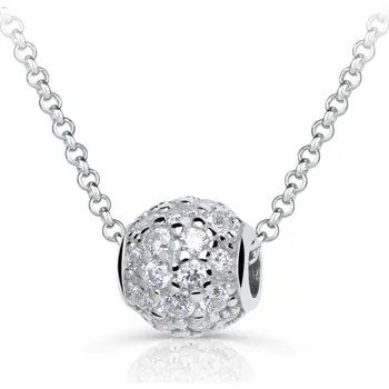 Přívěsek ŠPERKY-NM, Zlatý provlékací přívěsek se zirkony 1026 Barva zlata: bílá