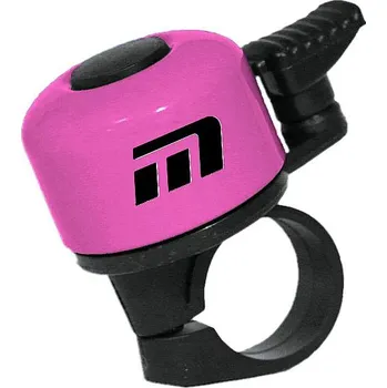 Zvonek na kolo Zvonek Baby růžový logo Maxbike