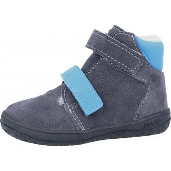 Chlapecká zimní obuv Jonap Dětské barefoot zimní boty B4SV šedomodrá, 20