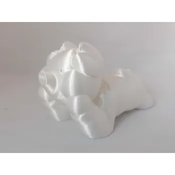 Filament Vzorek FIBER3D PLA Silk - hedvábný filament 1,75 mm 10 m, Barva Bílá