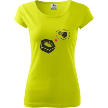 ON-DESIGN Dámské tričko s MATKOU Velikost: XS, Barva: limetková