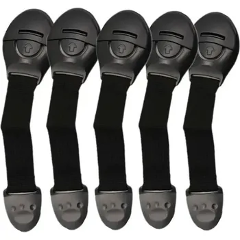 Dětská zábrana Dětská pojistka na skříňku | bezpečnostní zámek na šuplík 5 ks - 5 kusů černé