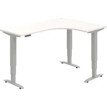 Kancelářský vozík HOBIS trigon elektr.stavitelný stůl paměť.ovlad. - MST 3M 60 L, bílá + doprava zdarma