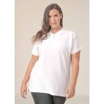 Pracovní obuv JHK Polokošile Curves Polo CURVSPOLO, krátký rukáv, nadměrná, dámská - VÝPRODEJ! 1TE-CURVSPOLO-White-S S Bílá