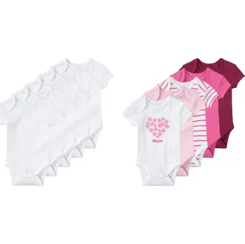 Kojenecký body lupilu® Dívčí body BIO, 5 kusů