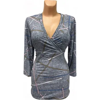 Dámská tunika Dámské halenky, Barva Šedá, Velikost XL48, Materiál 98% Polyester 2% Lycra