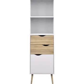 Komoda Falco Regál Retro 382 bílá/dub