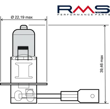 Autožárovka RMS Žárovka 246510045 12V 55W, H3 bílá