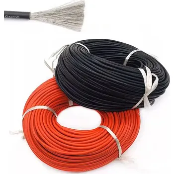 Svářečka Silikonový vodič Cu 6mm2 10AWG - 10m Modrá