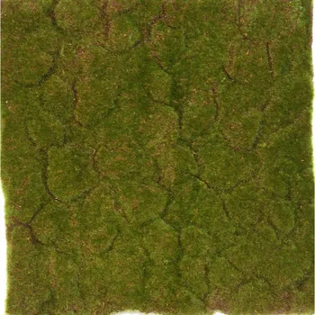 umělá květina Umělá živá zelená stěna - umělý MECH tmavý, 50 x 50cm