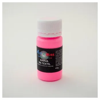 Výtvarná barva ARTEMISS Barva na tmavý textil - neon (září pod UV světlem) 40g, neon zelená
