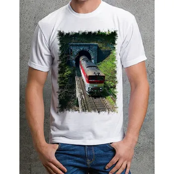 Pánské tričko tričko s lokomotivou 757 010