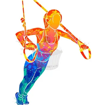 Jedlá dekorace na dort Caketools Jedlý papír "TRX - žena" - A4