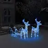 Vánoční osvětlení vidaXL 328520 vánoční sobi se sáněmi 160 LED modrá