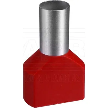 wpr7553 DUID-2x1.5-12-100 r lisovací dvojitá dutinka s izolací PP (polypropylen), 2 x 1,5 mm2, d: 12