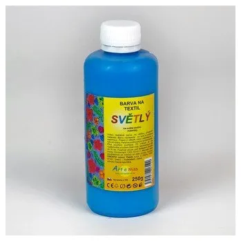 Speciální výtvarná barva ARTEMISS Barva na textil - neon (zářící pod UV světlem) 250g, neon žlutá